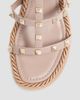 Valentino Valentino Women's Rockstud Wedge Sandals With Calfskin Straps 95MM - 5