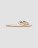Valentino Valentino Women's Vlogo Cut-Out Calfskin Slide Sandals - 2