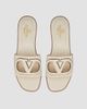 Valentino Valentino Women's Vlogo Cut-Out Calfskin Slide Sandals - 4