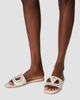 Valentino Valentino Women's Vlogo Cut-Out Calfskin Slide Sandals - 6