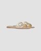 Valentino Valentino Women's VLogo Cut-Out Laminated Nappa Leather Slide Sandals - 2