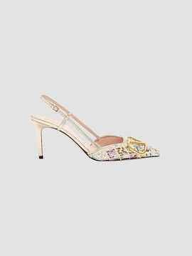 Valentino Valentino Women's VLogo Signature 80MM Slingback Pumps Décolleté