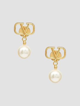 Valentino Valentino Women's VLogo Signature Earrings With Swarovski Pearls