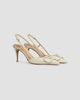 Valentino Valentino Women's Vlogo Signature Patent Leather Slingback Pump 80mm - 2