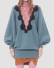 Valentino Valentino Women's Wool Sweater with Lace - 3