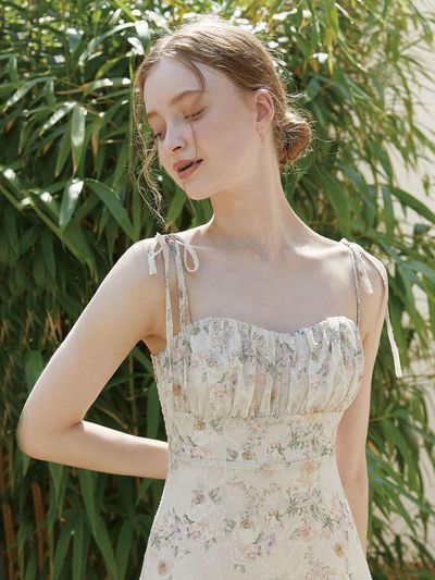 VALLO DE NERA Daphne Flower Dress