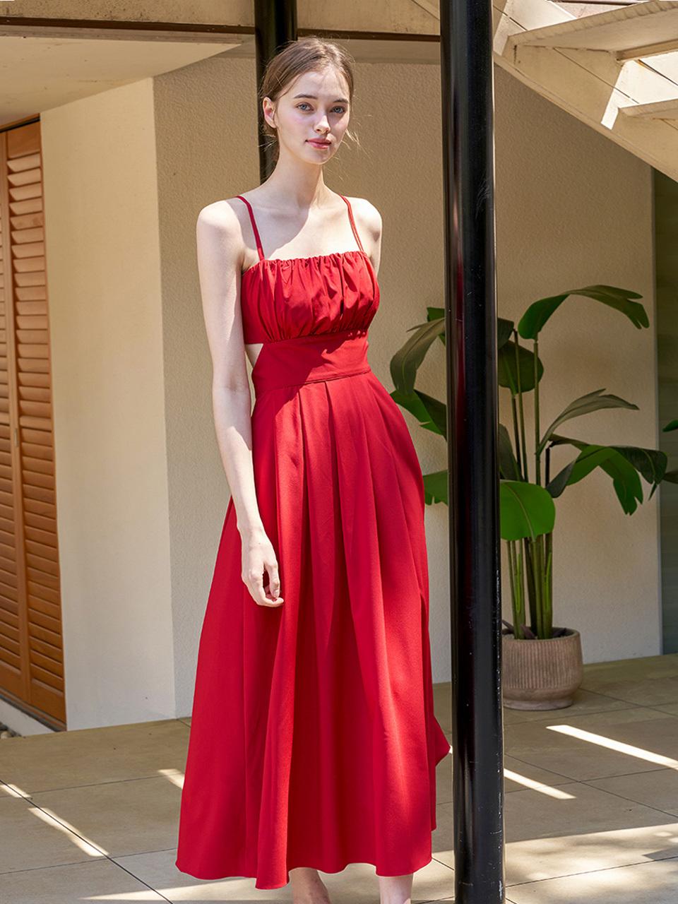 VALLO DE NERA Eloise Dress_Red