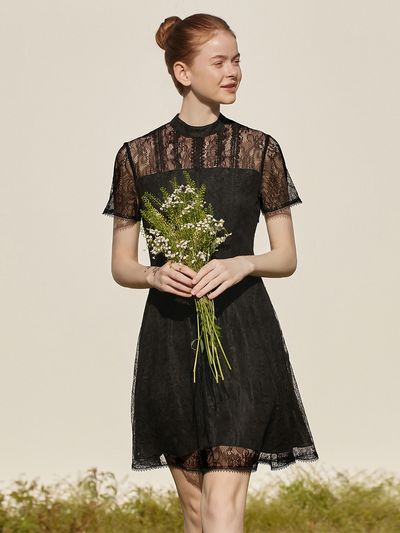 VALLO DE NERA Irene Dress - Black