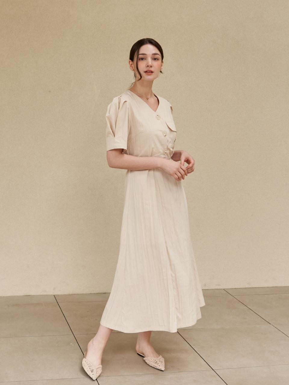valluat Bell Puff Dress_2 Colors