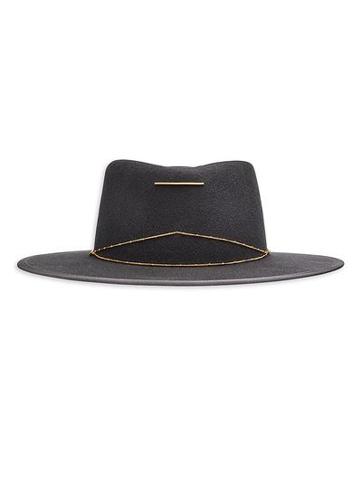 Van Palma Women's Anna Draped Chain Merino Wool Fedora
