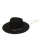 Van Palma Women's Ulysse Merino Wool Fedora With Chain - 3