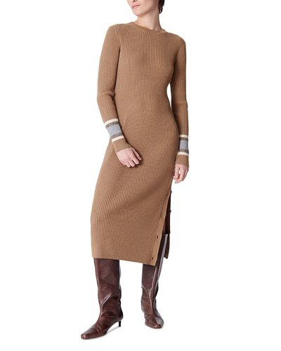 Vanessa Bruno Vanessa Bruno Dagmar Rib Knit Button Slit Sweater Dress