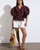 Vanessa Bruno Vanessa Bruno Gunner Embroidered V-Neck Wrap Blouse - 3