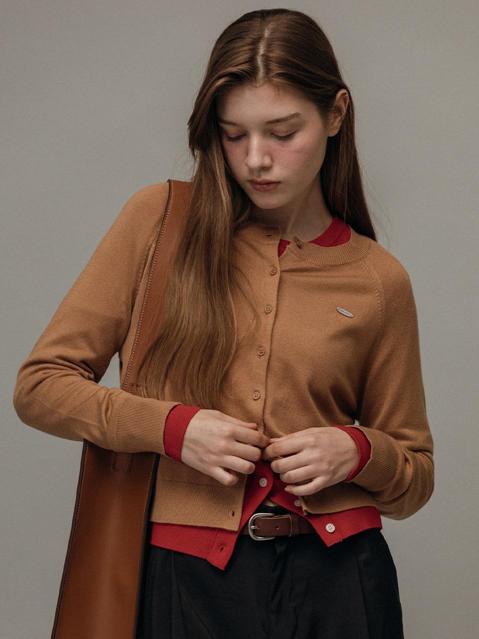 VANILLAKNIT Editor basic wool knit cardigan