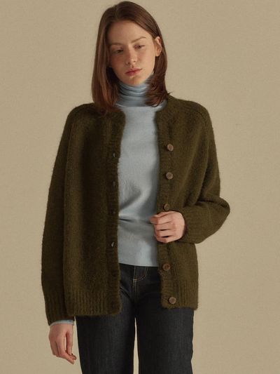 VANILLAKNIT Foggy wool overfit cardigan