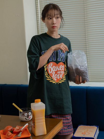 VANISHMENT VNMT hearts oversize t-shirt_green