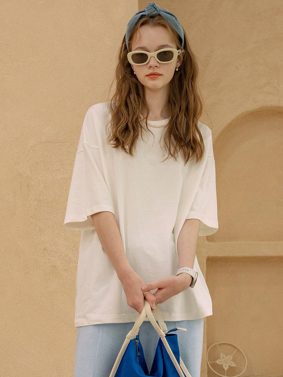 vanone atelier A3414 Boyfriend T-shirt (White)
