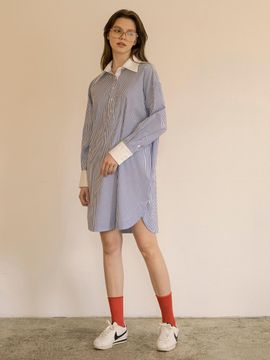vanone atelier A3428 Blended stripe dress