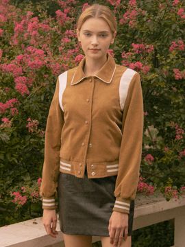 vanone atelier Corduroy Varsity Jacket