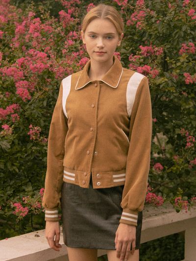 vanone atelier Corduroy Varsity Jacket