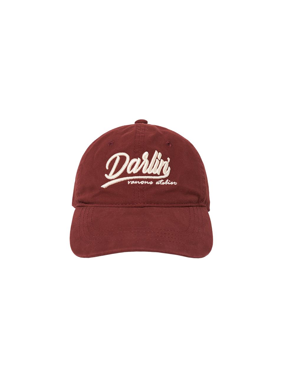 vanone atelier Darling Embroidered Ball Cap (B3010) [Wine]
