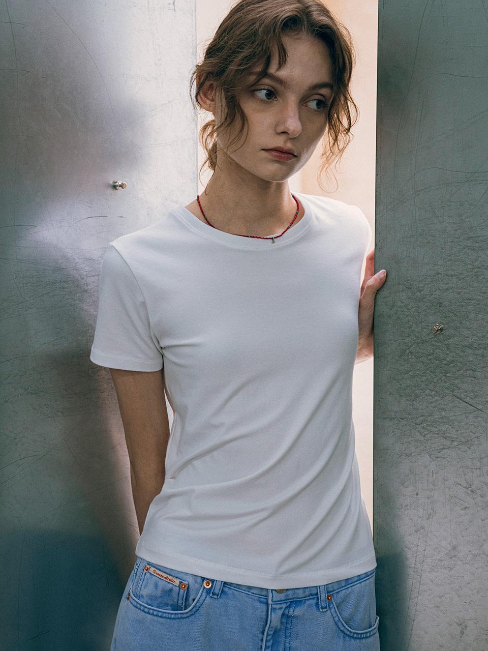vanone atelier Essential Regular Fit T-Shirt (White)