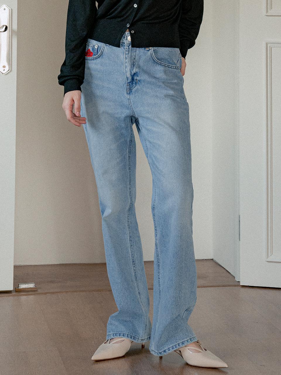 vanone atelier Flare Denim Pants [Rose] (P3225)