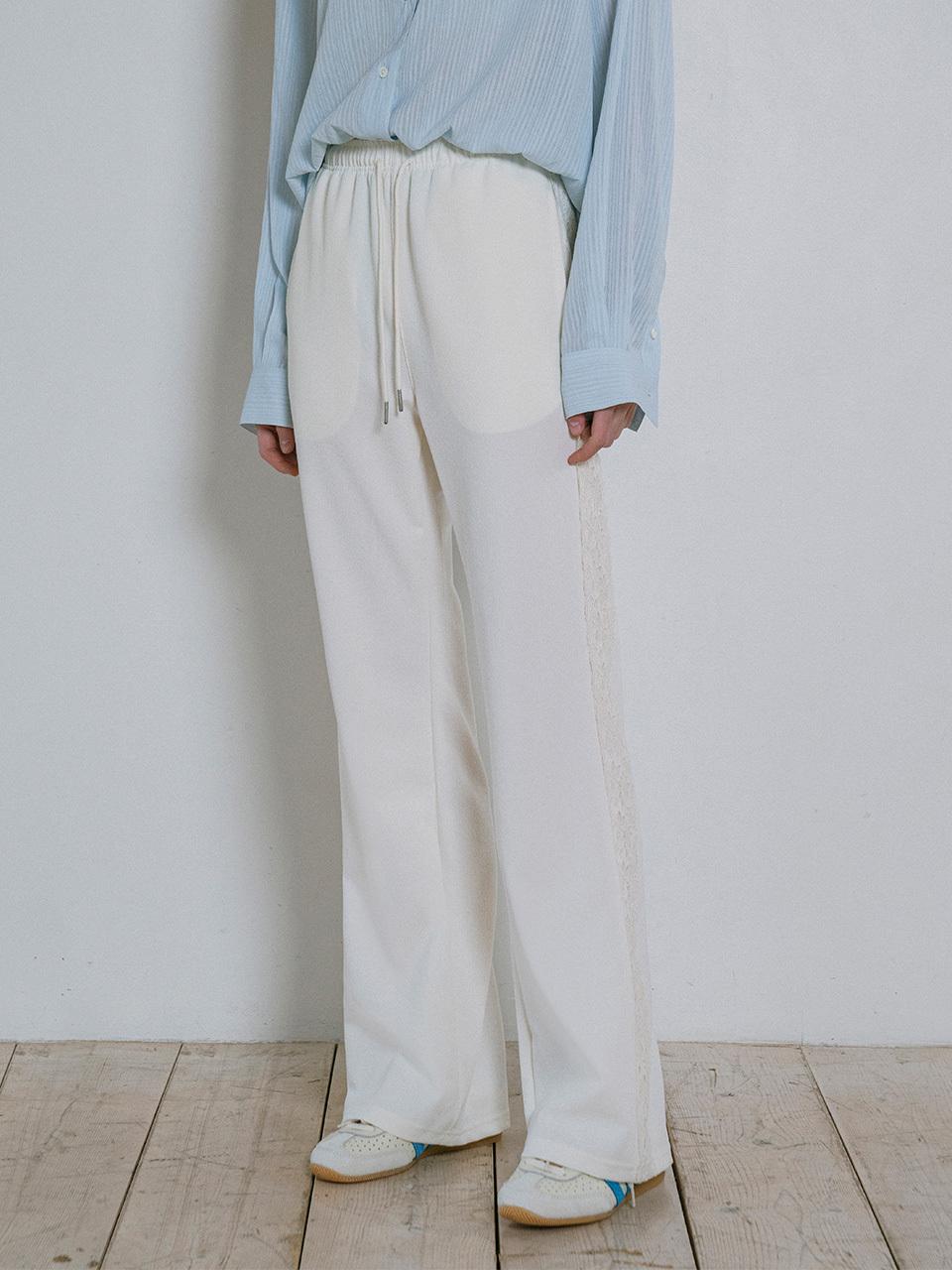 vanone atelier Lace Flare Pants (P3248) [Cream]