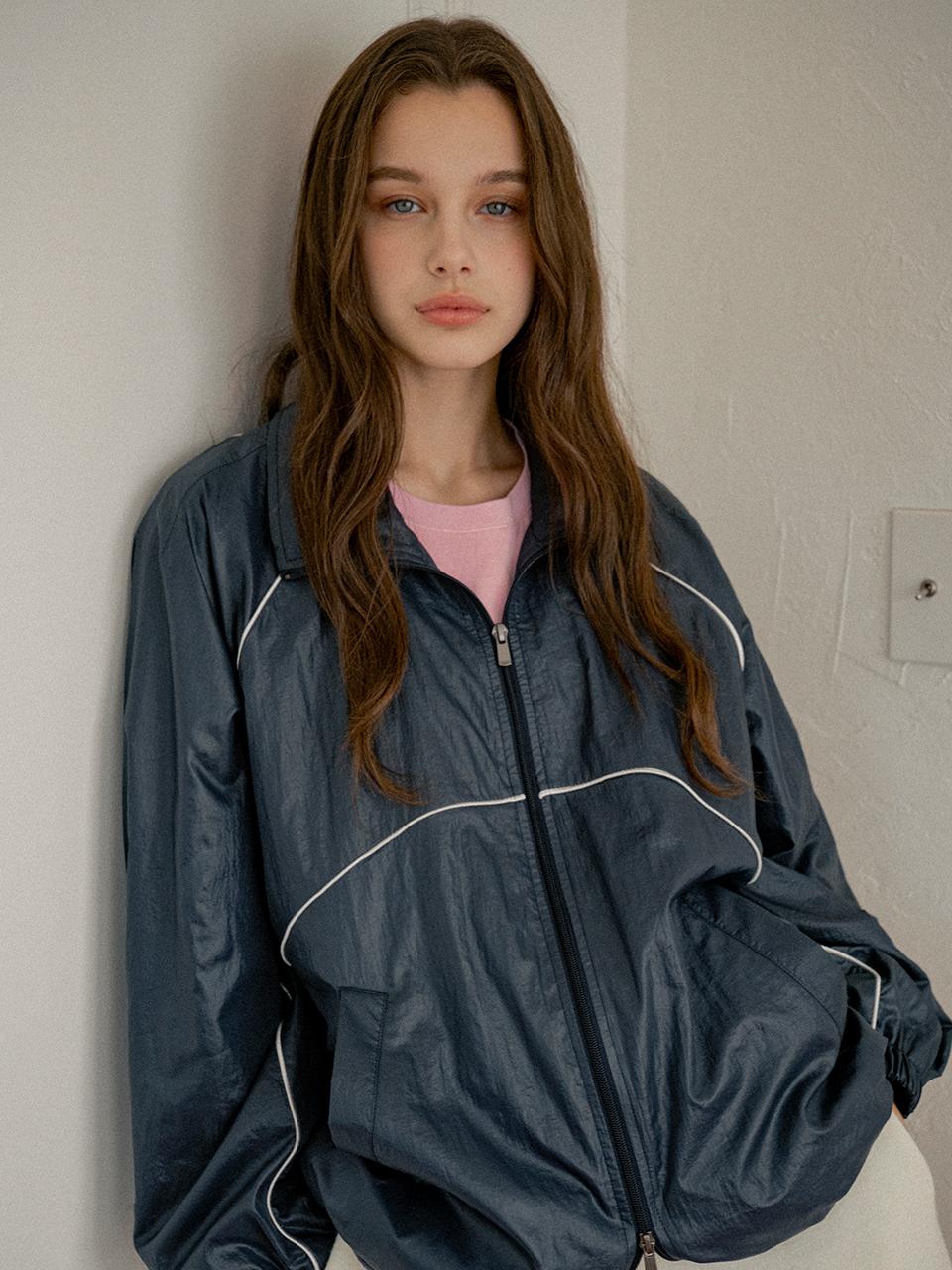 vanone atelier Loose Fit Windbreaker (O3749) [Navy]