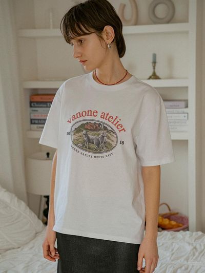 vanone atelier Nature Heritage T-shirt (A3510) [WHITE]