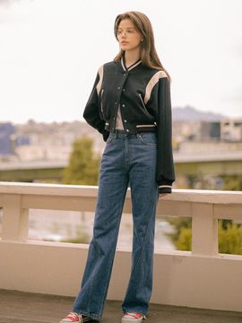vanone atelier O3707 Irish Crop Varsity Jacket_3 Colors
