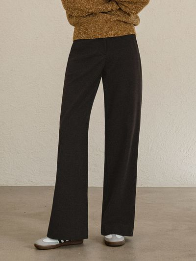 vanone atelier P3135 Vinny Bootcut Slacks_Black