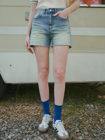 vanone atelier P3150 Cutting Denim Shorts