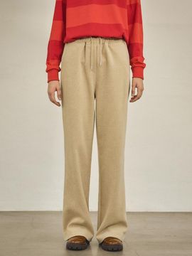 vanone atelier P3210 Velvet Corduroy BANDING Pants_Beige
