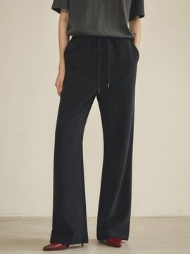 vanone atelier P3210 Velvet Corduroy BANDING Pants_Black