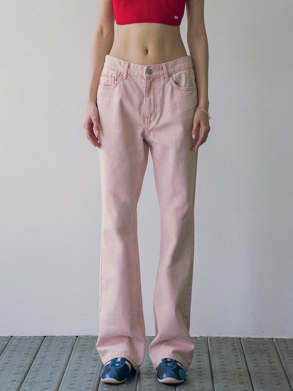 vanone atelier Pigment Flare Pants (Light Pink)