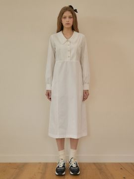 vanone atelier Roussillon Frill Dress (White)