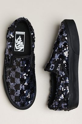 Vans Classic Sequin Checker Slip-Ons