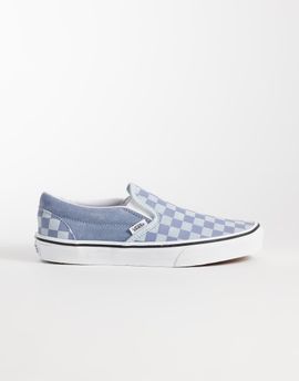 Vans Vans Classic Slip-On sneakers in light blue checkerboard