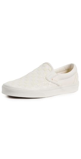 Vans Vans Classic Slip On Sneakers Beaded White Checkerboard M 7/ W