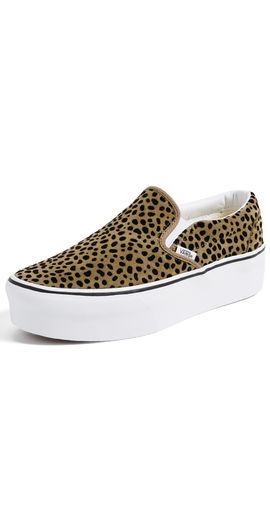 Vans Vans Classic Slip On Stackform Sneakers Spotted Olive Brown/Black M 6/ W