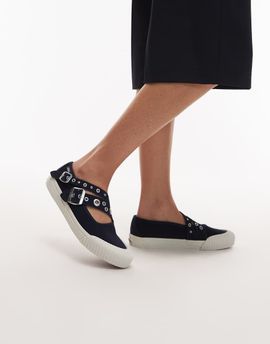 Vans Vans Mary Janes with buckle detail straps in black