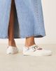 Vans Vans Mary Janes with buckle detail straps in white - 4