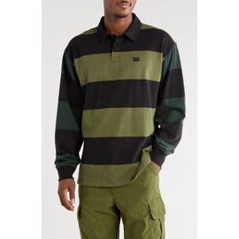 Vans Vans Two-Tone Ward Stripe Long Sleeve Rugby Polo