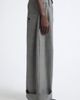 Vaquera Vaquera Baby Oversize Glen Plaid Wool Wide Leg Trousers - 4