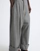 Vaquera Vaquera Baby Oversize Glen Plaid Wool Wide Leg Trousers - 5