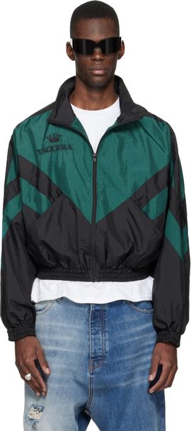 VAQUERA VAQUERA Black & Green Windbreaker Jacket