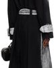 VAQUERA VAQUERA Black & White Painted Workwear Trench Coat - 3