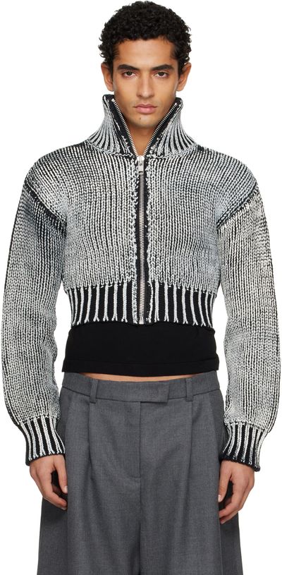 VAQUERA VAQUERA Black & White Zipper Jacket