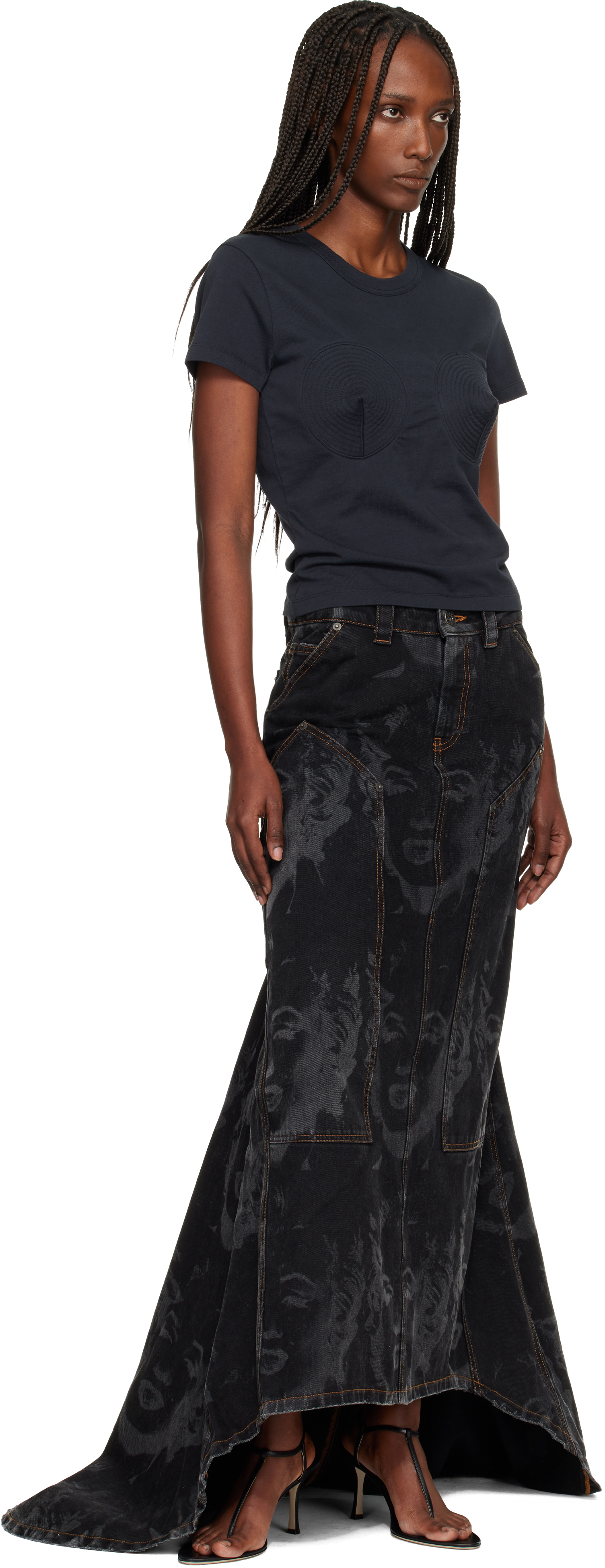 VAQUERA - Black Bullet Bra T-shirt